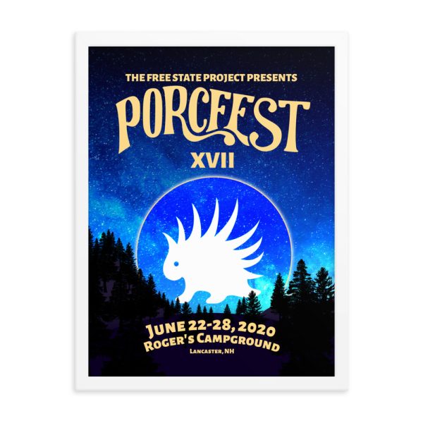 PorcFest 2020 Framed Poster (Choice of 3 Sizes; White Or Black Frame) - Image 6