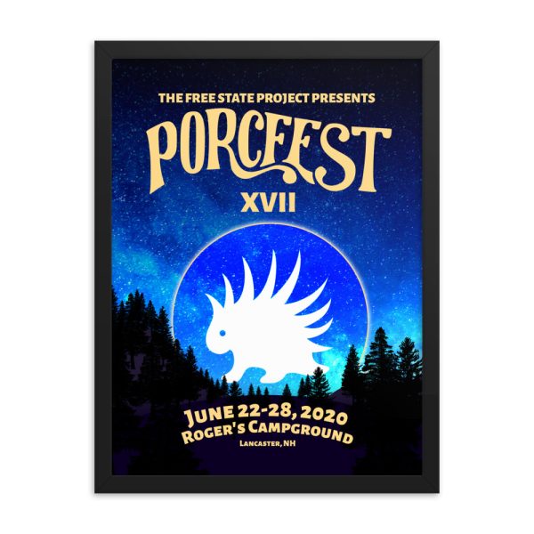 PorcFest 2020 Framed Poster (Choice of 3 Sizes; White Or Black Frame) - Image 5